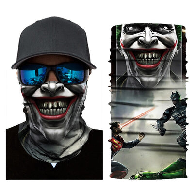 Movie Deadpool Bandana Skull Seamless Balaclava Buffs Magic Scarf Outdoor Sports Face Cover Men Women Fishing Hiking Neck Warmer