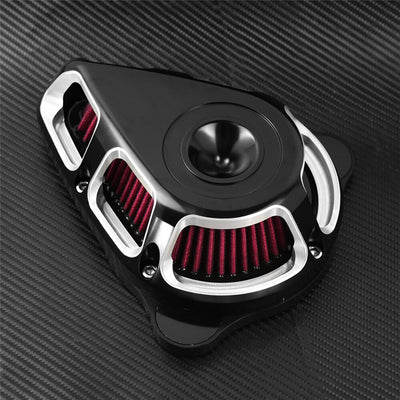 Motorcycle Turnable Air Filter Red Multi-Angle Intake Air Cleaner For Harley Touring Softail Sportster XL 883 Dyna Street Glide