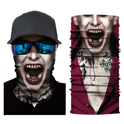 Movie Deadpool Bandana Skull Seamless Balaclava Buffs Magic Scarf Outdoor Sports Face Cover Men Women Fishing Hiking Neck Warmer