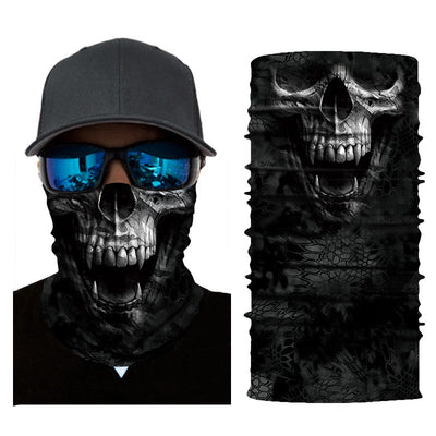 Movie Deadpool Bandana Skull Seamless Balaclava Buffs Magic Scarf Outdoor Sports Face Cover Men Women Fishing Hiking Neck Warmer