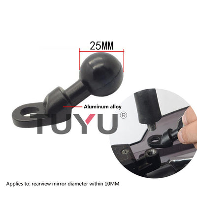 TUYU Motorcycle Bike Camera Holder Handlebar Mirror Mount Bracket 1/4 Metal Stand For insta 360 one X R GoPro MAX Hero Accessory