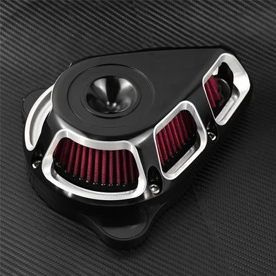 Motorcycle Turnable Air Filter Red Multi-Angle Intake Air Cleaner For Harley Touring Softail Sportster XL 883 Dyna Street Glide