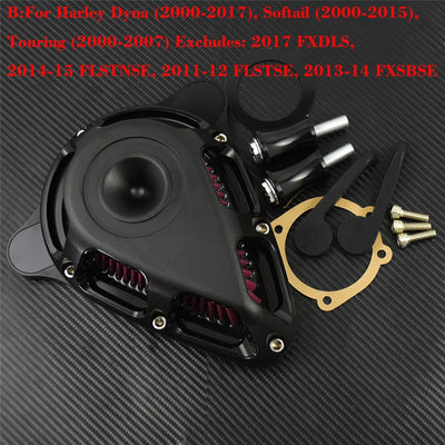 Motorcycle Turnable Air Filter Red Multi-Angle Intake Air Cleaner For Harley Touring Softail Sportster XL 883 Dyna Street Glide