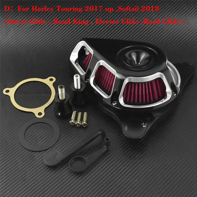 Motorcycle Turnable Air Filter Red Multi-Angle Intake Air Cleaner For Harley Touring Softail Sportster XL 883 Dyna Street Glide