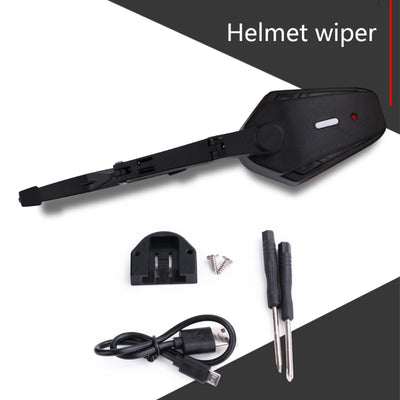 Helmet Extension Safety Electric Windshield Wiper E-bike Helmet Electric Wipers Durable Windshield Wiper