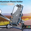 2023 New Aluminum Anti-Vibration Phone Holder Motorcycle Handlebar Phone Holder Motorcycle Scooter ATV For 4.7''-7.2'' Phones