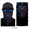 Breathable Bandana Tube Buff Men Hiking Cycling Neck Warmer Windproof Balaclava Superhero Ski Mask Cosplay Mask Halloween Summer