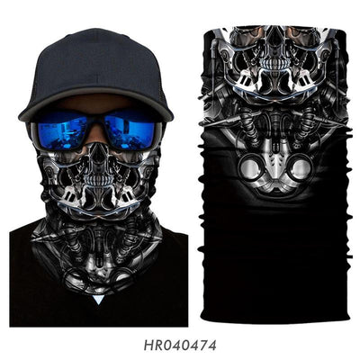 Breathable Bandana Tube Buff Men Hiking Cycling Neck Warmer Windproof Balaclava Superhero Ski Mask Cosplay Mask Halloween Summer