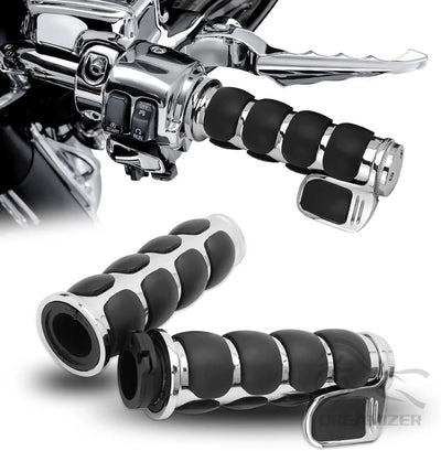 For Harley Davidson Sportster Dyna Softail VRod Chopper For Kawasaki Vulcan VN 500 1'' Motorcycle Handle Bar Hand Grips Spike