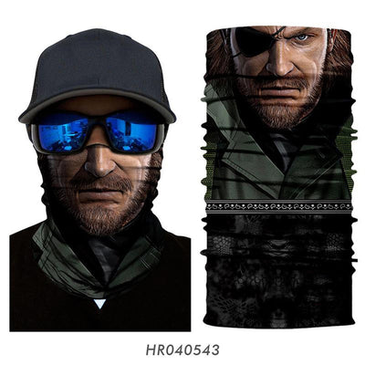 Breathable Bandana Tube Buff Men Hiking Cycling Neck Warmer Windproof Balaclava Superhero Ski Mask Cosplay Mask Halloween Summer