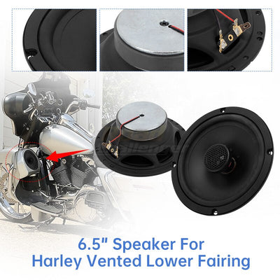 Motorcycle Lower Vented Leg Fairing 6.5&quot; Speakers For Harley Touring Road King Road Glide Electra Glide 1988-2022