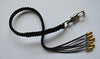 36" Motorcycle “Get-back” Whip - Panic Snap - Black-black Reflective Paracord