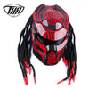 Predator Carbon Fiber Motorcycle Helmet Full Face Iron Warrior Man helmets DOT Certification