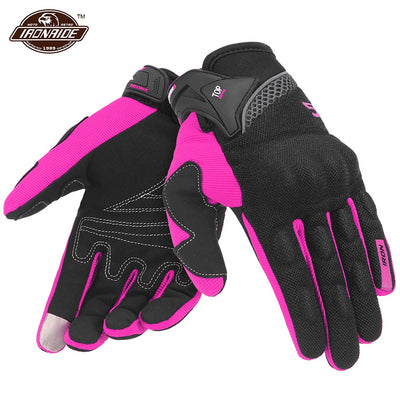 Summer Guantes Moto Breathable Mesh Motorcycle Gloves Touch Screen Off Road Motorbike Riding Gloves 5 Colour