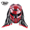 Predator Carbon Fiber Motorcycle Helmet Full Face Iron Warrior Man Helmets