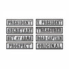 8pcs pack PROSPECT ORIGINAL PRESIDENT SECRETARY patches embroidered rockers for outlaw motorcycle riding clubs and bikers