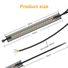 15cm 36-LED Motorcycle LED Fork Turn Signal Strip Light DRL Flexible White Amber blinker Moto Lamp Flasher Ring