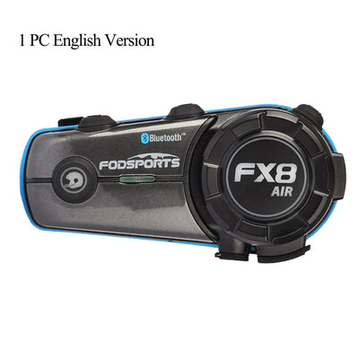Fodsports FX8 Air 2 Riders Intercom Motorcycle Helmet Headset Bluetooth 5.0 Moto FM Waterproof Headset 1000m Intercoms