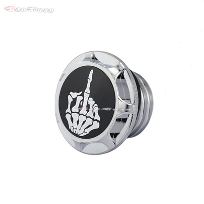 Motorcycle Skull Fuel Gas Tank Decorative Oil Cap Fit for Harley Davidson Sportster XL 1200 883 X48 Dyna Softail Touring FLHR