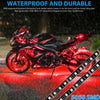 12V Motorcycle LED Light Kits RGB APP Control LED Strips Motorcycle Under Glow Light Neon
