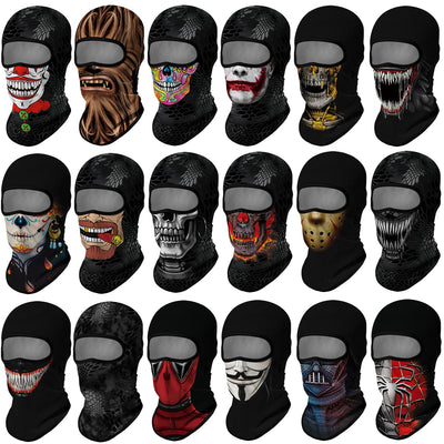 Breathable Balaclava Motorcycle Full Face Mask Army Tactical Neck Gaiter Sport Cycling Bandana Windproof Masque Camping Headband