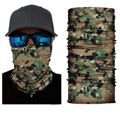 buffe Men Sports Motorcycle Multi-Functional Bandana Headband Camouflage Seamless Tubular Magic Bandanas Ring  Scarf