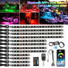 1 Set Universal Motorcycle Decoration Lights RGB LED Light Atmosphere Neon Strips Multicolor Music Mode APP Control Kit