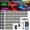 1 Set Universal Car Motorcycle Decoration Lights RGB LED Light Atmosphere Neon Strips Multicolor Music Mode APP Control Kit