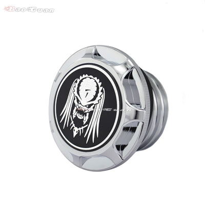 Motorcycle Skull Fuel Gas Tank Decorative Oil Cap Fit for Harley Davidson Sportster XL 1200 883 X48 Dyna Softail Touring FLHR