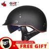 GXT DOT Certification Retro Motorcycle Helmet Moto Helmet Scooter Vintage Half Face Biker Motorbike Crash Moto Helmet Casco Moto