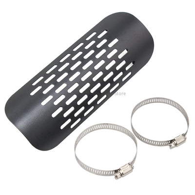 Universal Motorcycle Black Exhaust Pipe Heat Shield Cover Anti-scalding Protector Guard For Kawasaki for Harley Iron 883 XL883N