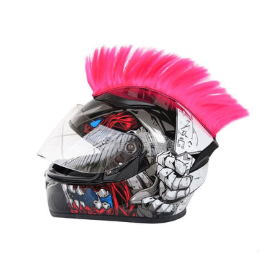Colorful Helmet Decorations Hair Punk Colorful Motocross Full-Face Off-Road Helmet Decoration