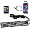 12V Motorcycle LED Light Kits RGB APP Control LED Strips Motorcycle Under Glow Light Neon