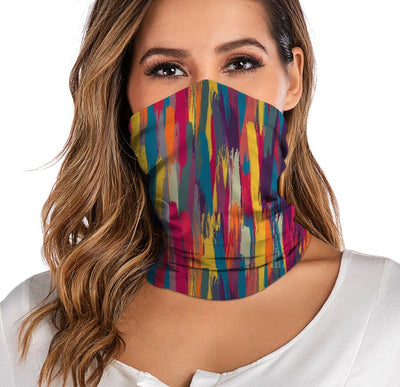 For Women Men Bandana Neck Gaiter Tube Headwear  Face Scarf Dustproof Motorcycle Facemask Windproof Scarf