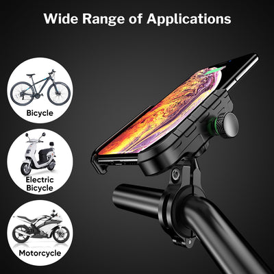 Deelife Mobile Phone Holder Motorcycle Smartphone Support for Moto Motor Motorbike Handlebar Mount Stand with Wireless Charger