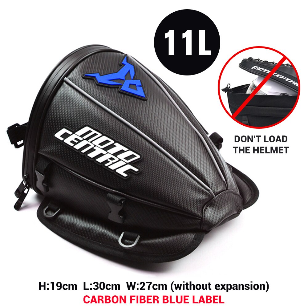 Motocentric Motorcycle Backpack Helmet Bag Waterproof Carbon Fiber