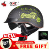 GXT DOT Certification Retro Motorcycle Helmet Moto Helmet Scooter Vintage Half Face Biker Motorbike Crash Moto Helmet Casco Moto