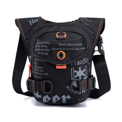 Men Waterproof Nylon Drop Leg Bags Thigh Hip Bum Belt Bag Waist Fanny Pack Boys Travel Riding Motorcycle Crossbody Shoulder Bags