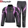 Women Motorcycle Winter Jacket Warm Waterproof Riding Clothing Racing Body Safety Suit Built-in Protective Gears and Liner JK-64