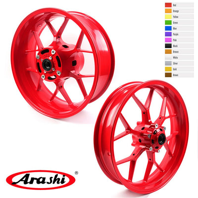 Arashi New CBR1000RR 2006-2016 Front Rear Wheel Rims For HONDA CBR1000 CBR 1000 RR 1 Set Front Rear Brake Disc Customized Color