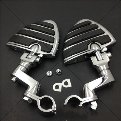 Aftermarket free shipping motorcycle parts 1" KURYAKYN Wing Footpegs Male Mount Clamps for harley Sportster 883 xl1200 1340