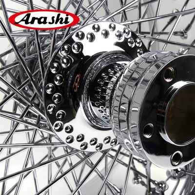 Arashi 18"x10.5" 80 Spoke Wheel Rim Rear Rims For Harley Davidson Custom Chopper Rigid FLST Softail FXST FXDWG FLHT FLH