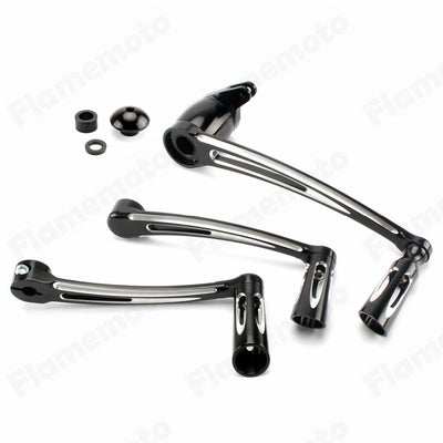 Motorcycle Brake Arm Pedal Kit Gear Shift Lever w/ Shifter Pegs For Harley Touring Road King Electra Glide FLT FLHX FLHT 14-2021
