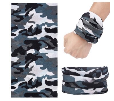 buffe Men Sports Motorcycle Multi-Functional Bandana Headband Camouflage Seamless Tubular Magic Bandanas Ring  Scarf