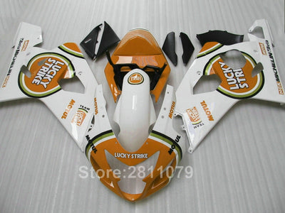 Motorcycle Hot sale plastic fairing kit for Suzuki GSXR600 04 05 yellow white farings set GSXR 750 2004 2005 OT57