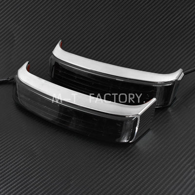 Motorcycle Rear Saddlebag Luggage Tail Light Turn Lamp Lens Cover For Harley Touring Road King FLHR 2014-2021 2022 Ultra Limited