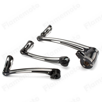 Motorcycle Brake Arm Pedal Kit Gear Shift Lever w/ Shifter Pegs For Harley Touring Road King Electra Glide FLT FLHX FLHT 14-2021