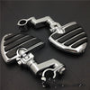 Aftermarket free shipping motorcycle parts 1" KURYAKYN Wing Footpegs Male Mount Clamps for harley Sportster 883 xl1200 1340