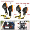 2 Pcs Universal Motorcycle Turn Signal Indicators Light Amber Flashers Lighting Motorbike Lamp Super Bright Custom Tail Light
