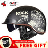 GXT DOT Certification Retro Motorcycle Helmet Moto Helmet Scooter Vintage Half Face Biker Motorbike Crash Moto Helmet Casco Moto